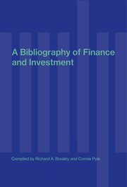 Cover of A bibliography of finance by Richard A. Brealey
