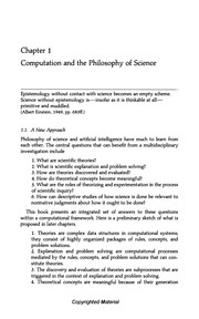 Front cover of Computational philosophy of science by Paul Thagard