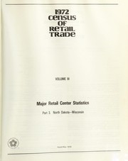 Cover of Retail trade by United States. Bureau of the Census