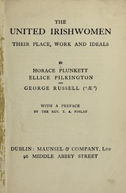 Cover of The United Irishwomen by Horace Plunkett