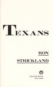 Cover of Texans by Ron Strickland