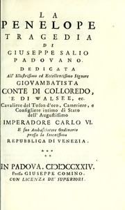 Cover of La Penelope by Giuseppe Salio