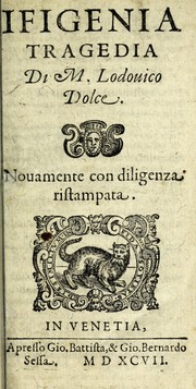 Front cover of Ifigenia by Lodovico Dolce
