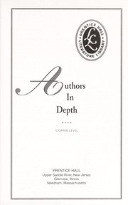 Cover of Authors in depth by Prentice-Hall, inc.