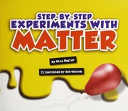 Front cover of Step-by-step experiments with matter by Gina Hagler