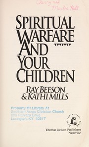 Front cover of Spiritual warfare and your children by Ray Beeson