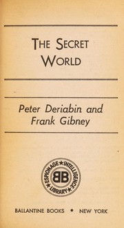 Cover of The secret world by Peter Deriabin
