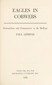 Cover of Eagles in cobwebs by Paul Lendval