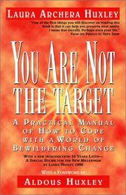 Front cover of You are not the target by Laura Archera Huxley