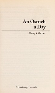 Front cover of An ostrich a day by Nancy J. Farrier