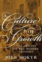 Cover of A Culture of Growth by Joel Mokyr