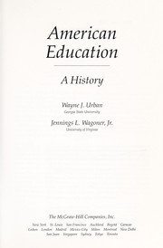 Front cover of American education by Wayne J. Urban