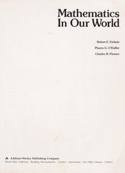 Cover of Math in Our World  Book 5 by Robert E. Eicholz