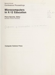 Front cover of Microcomputers in K-12 education by Conference of Microcomputers in K-12 Education (2nd 1982 Southern Illinois University)