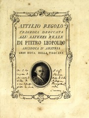 Front cover of Attilio Regolo by Durante Duranti