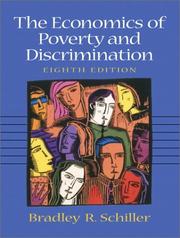 Cover of The economics of poverty and discrimination by Bradley R. Schiller