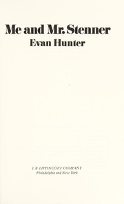 Cover of Me and Mr. Stenner by Evan Hunter