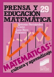 Cover of Prensa y educacion matematica by A. Fernandez