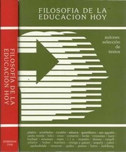 Cover of Filosofia de la educacion hoy by Francisco Altarejos