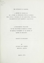 Front cover of A review of Science 10 as a course in integrated physical science with special reference to its background, purposes, implementation and classroom presentation by Douglas Haig Jardine
