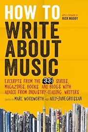 Front cover of How to Write About Music by Marc Woodworth