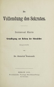 Front cover of Die Vollendung des Sokrates by Heinrich Romundt