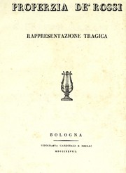 Cover of Properzia de' Rossi by Costa, Paolo