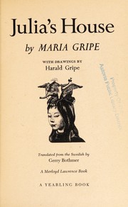 Front cover of Julia's house by Maria Gripe