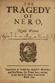 Cover of The tragedy of Nero by Augustine Matthewes