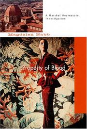 Front cover of Property of blood by Magdalen Nabb