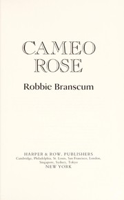 Cover of Cameo Rose by Robbie Branscum