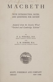 Cover of Macbeth by F. A. Purcell