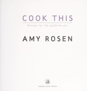 Cover of Cook this by Amy Rosen