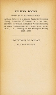 Front cover of The limitations of science by J. W. N. Sullivan