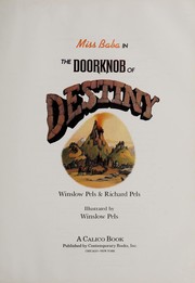 Front cover of Miss Baba in the doorknob of destiny by Winslow Pels
