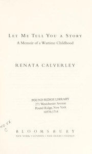 Front cover of Let me tell you a story by Renata Calverley