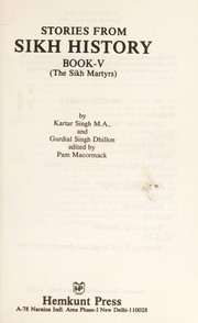 Front cover of Stories from Sikh history by Kartar Singh.