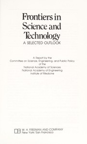 Front cover of Frontiers in science and technology by Committee on Science, Engineering, and Public Policy (U.S.)