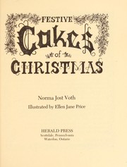 Cover of Festive cakes of Christmas by Norma Jost Voth