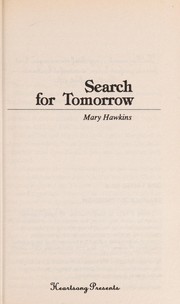 Front cover of Search For Tomorrow by Mary Hawkins