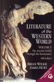 Cover of Literature of the Western World, Volume I by Brian Wilkie