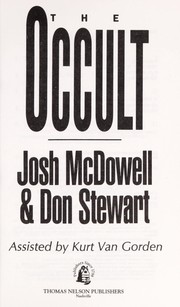 Cover of The occult by Josh McDowell