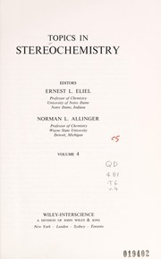 Cover of Topics in Stereochemistry by E. L. Eliel