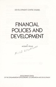 Front cover of Financial policies and development by J. J. Polak