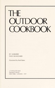 Cover of The outdoor cookbook by Marjorie P. Blanchard