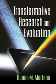 Cover of Transformative research and evaluation by Donna M. Mertens