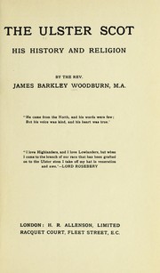 Front cover of The Ulster Scot by James Barkley Woodburn