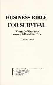Front cover of Business bible for survival by A. David Silver