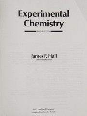 Cover of Experimental chemistry by James F. Hall