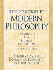 Front cover of Introduction to modern philosophy by Alburey Castell